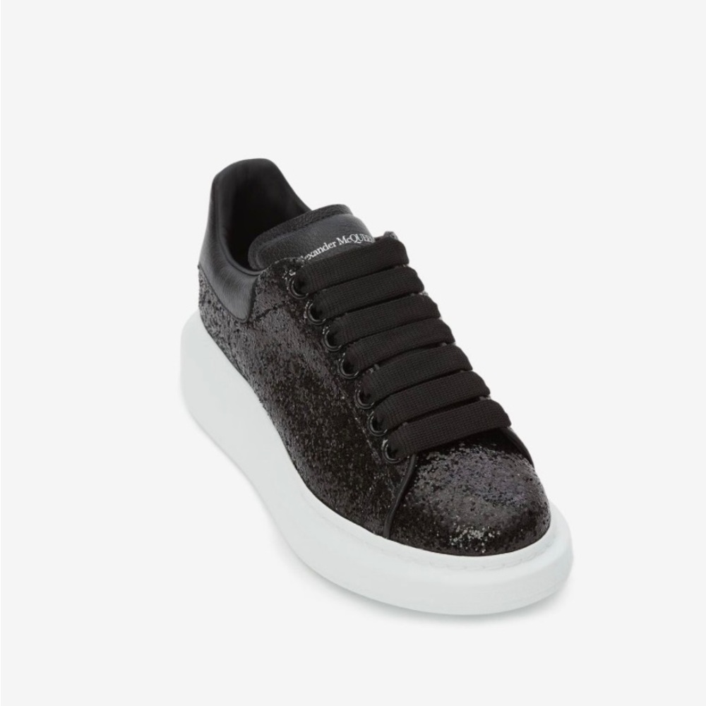 Alexander McQueen Oversized Sneaker - Black Glitter